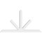 Ekena Millwork Saratoga Architectural Grade PVC Gable Bracket, 72"W x 39"H x 4"D x 4"F, 13/12 Pitch GBP072X39X0404SAR00 - alternate 2